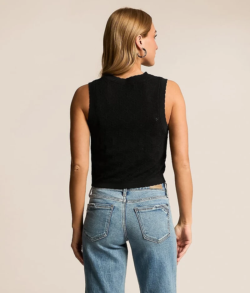 Ramona Cropped Sweater Tank Top