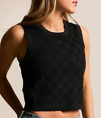 Ramona Cropped Sweater Tank Top