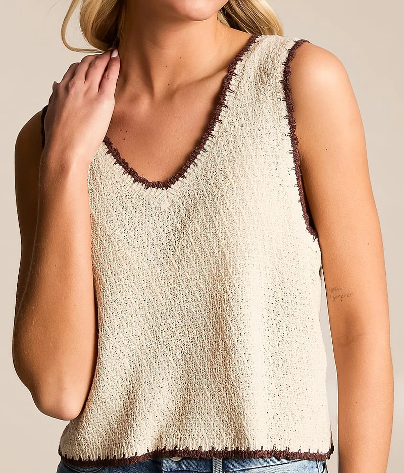 Yessenia Whipstitch Sweater Tank Top