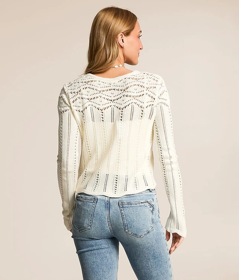 Alycia Crochet Cardigan Sweater
