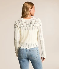 Alycia Crochet Cardigan Sweater