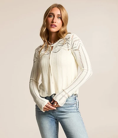Alycia Crochet Cardigan Sweater