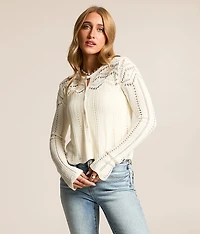 Alycia Crochet Cardigan Sweater