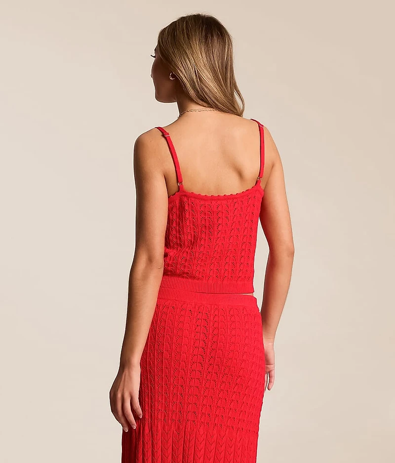 Lexa Cropped Sweater Tank Top