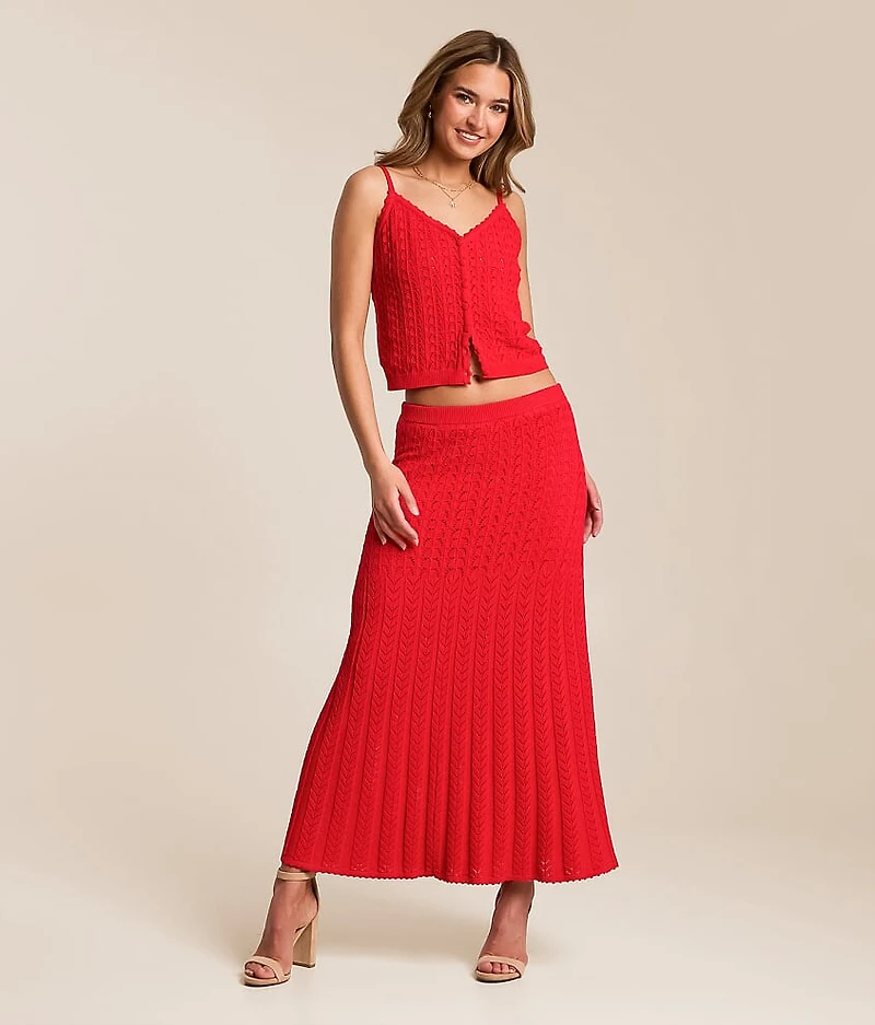 Lexa Cropped Sweater Tank Top