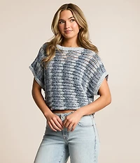 Ballast Crochet Cropped Sweater