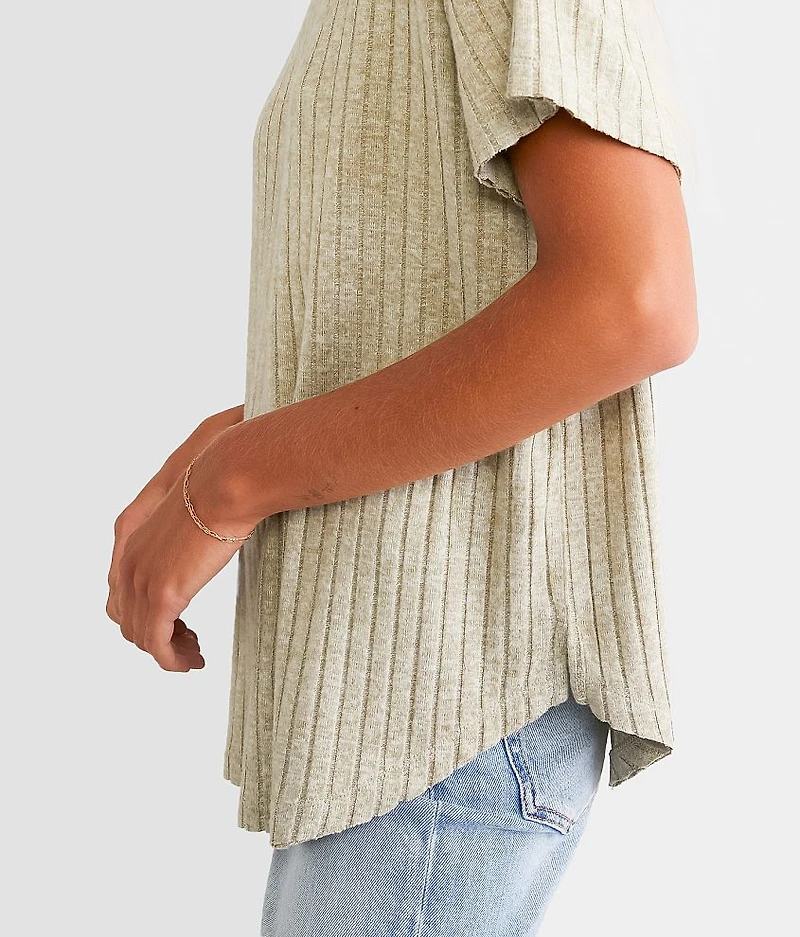Brushed Rib Knit Top