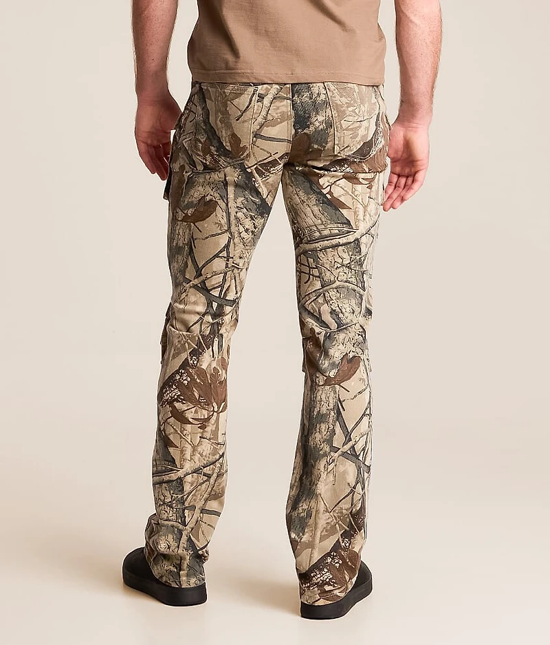 Camo Stacked Flare Stretch Jean
