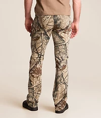 Camo Stacked Flare Stretch Jean