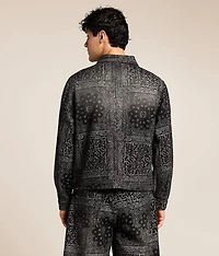 Paisley Denim Trucker Jacket