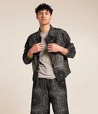 Paisley Denim Trucker Jacket