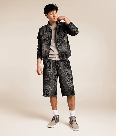 Paisley Baggy Stretch Short