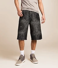 Paisley Baggy Stretch Short