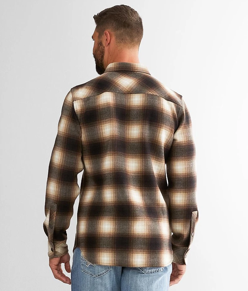 Flannel Plaid Stretch Shirt