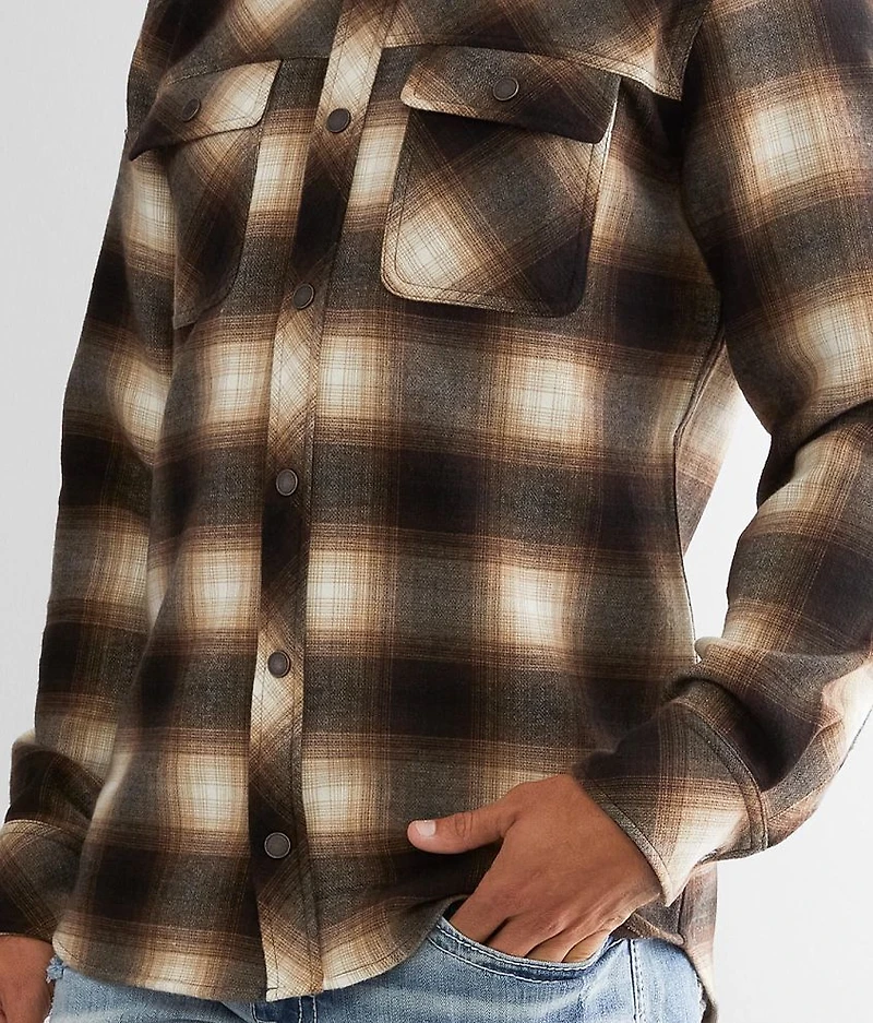 Flannel Plaid Stretch Shirt