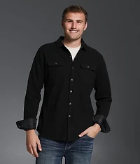 Textured Flannel Athletic Shirt
