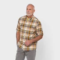 Men's Indian Madras Relaxed Fit Work Shirt