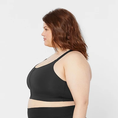 Women's Plus High-Impact Bonded Zip-Front Bra