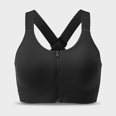 Women's High-Impact Bonded Zip-Front Bra