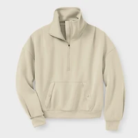 Women's Plus AKHG After Sweat Funnelneck Half-Zip