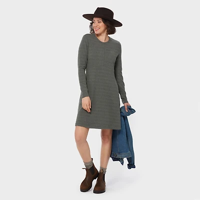 Women's T-Shirt Flannel Long Sleeve Dress