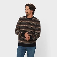 Men's Lambswool Fair Isle Crew Sweater