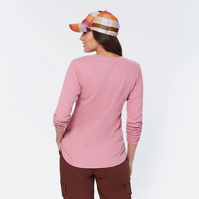 Women's Burly Thermal Long Sleeve Henley