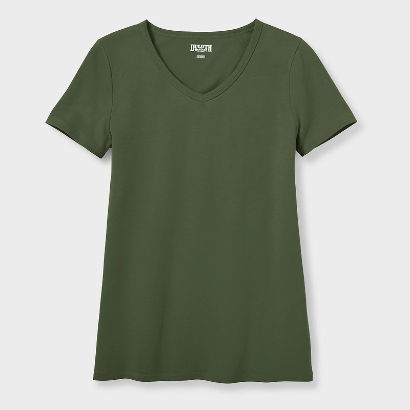 Women's No Yank Short Sleeve V-Neck Tee