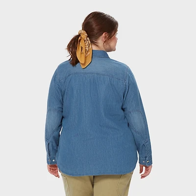 Women's Plus Denim Shirt