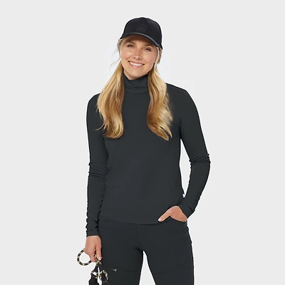 Women's AKHG Renew Bamboo Long Sleeve Mock