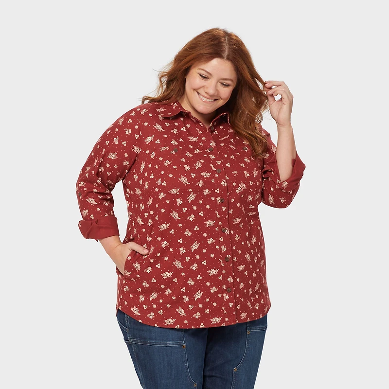 Women's Plus Free Swingin' Flannel Tunic