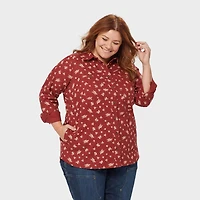 Women's Plus Free Swingin' Flannel Tunic