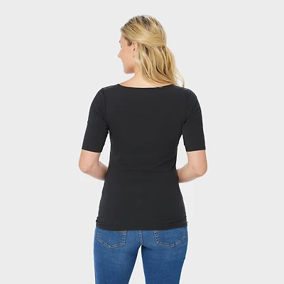 Women's No-Yank Sweater Protector Elbow Sleeve Tee