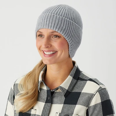 Women's Seamless Knit Earflap Beanie