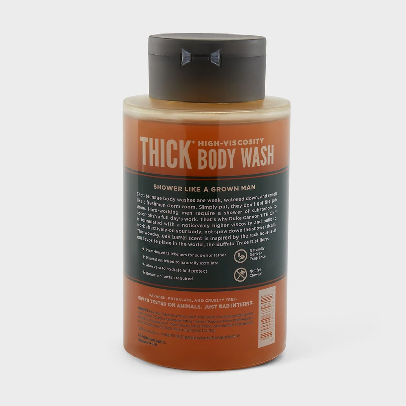 Duke Cannon Buffalo Trace Bourbon Thick Body Wash