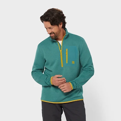 Men's AKHG Blackburn Standard Fit 1/4 Zip Mock