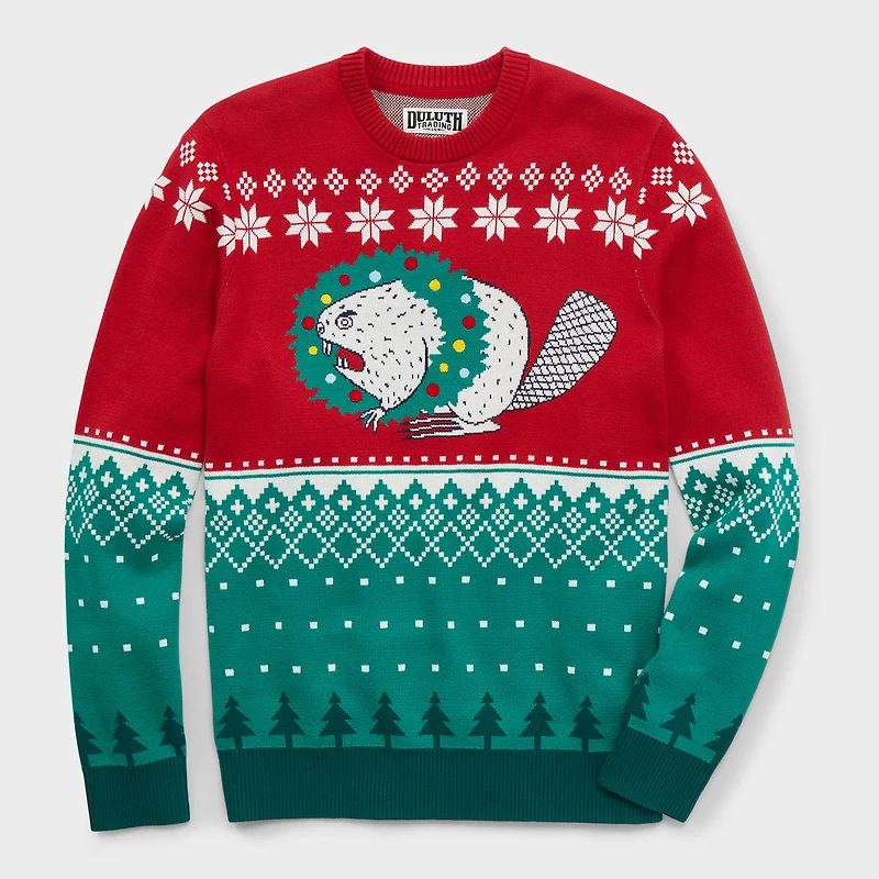 Men's Ugly Beaver Fair Isle Crew Sweater