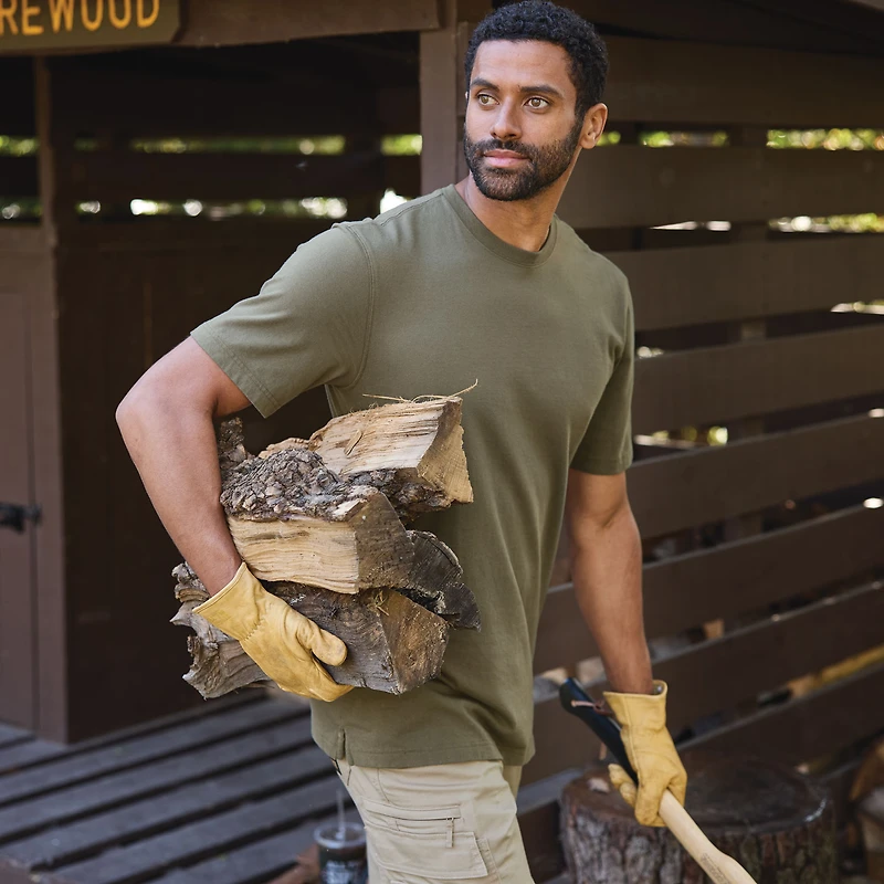 Men's Longtail T Relaxed Fit Short Sleeve Pocket Crew