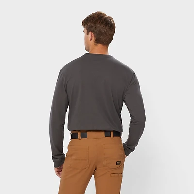 Men's Longtail T Relaxed Fit LS Logo T-Shirt