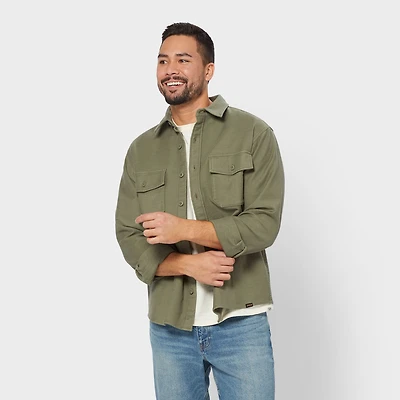 Men's Officer's Slub Sateen Shirt Jac