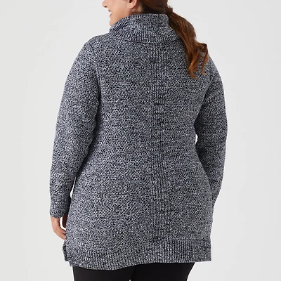 Women's Plus Heritage Cowlneck Tunic Sweater