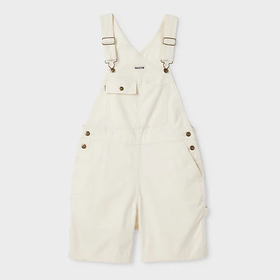 Women's Wild Card Cotton Canvas Bib Short Overalls