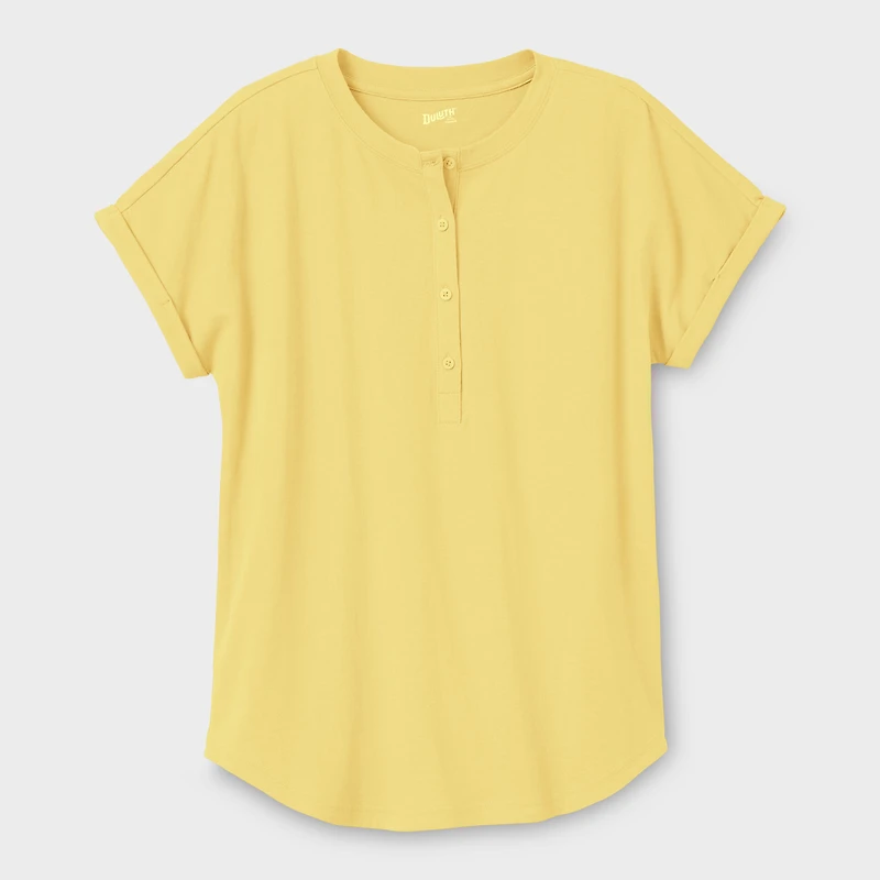 Women's Lightweight Longtail T Short Sleeve Henley