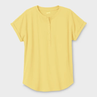 Women's Lightweight Longtail T Short Sleeve Henley