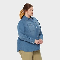 Women's Plus Denim Shirt