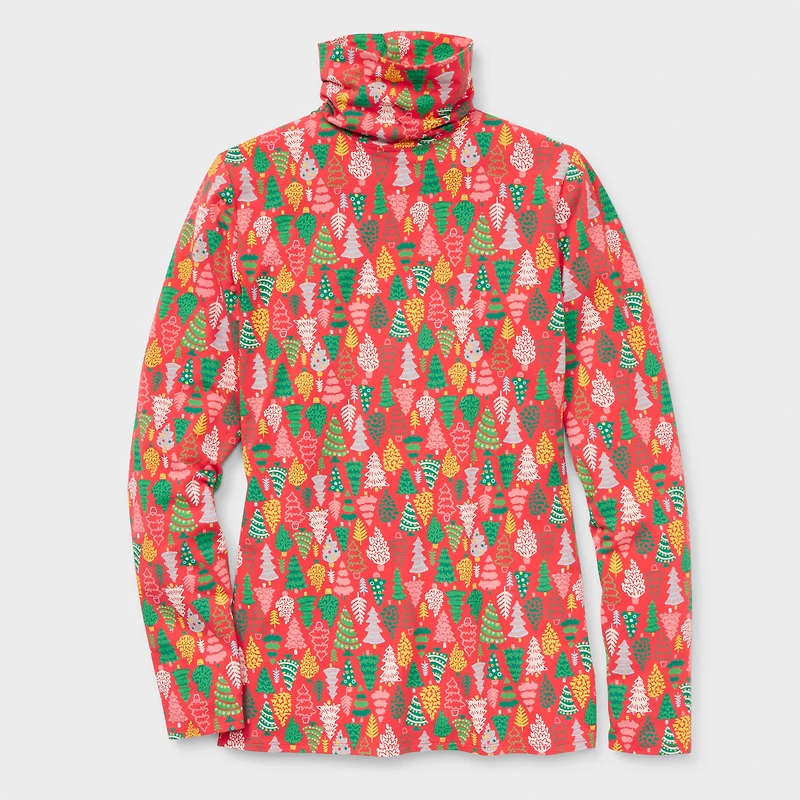 Women's Plus No-Yank Long Sleeve Turtleneck T-Shirt