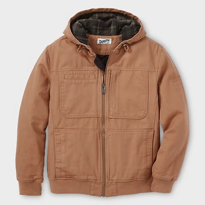 Men's Fire Hose Flannel-Lined Hooded Action Jac