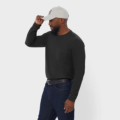 Men's Longtail T Relaxed Fit Long Sleeve Pocket Crew