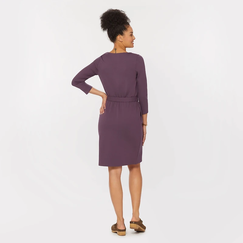 Women's Ponte Pro Knit 3/4 Sleeve Dress