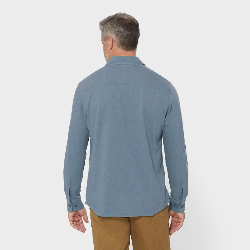 Men's Knit Button Down Shirt